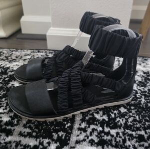 Sorel Womens Ella II Ankle Strap Sandal Black Size 5